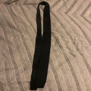 Black Knit Skinny Tie